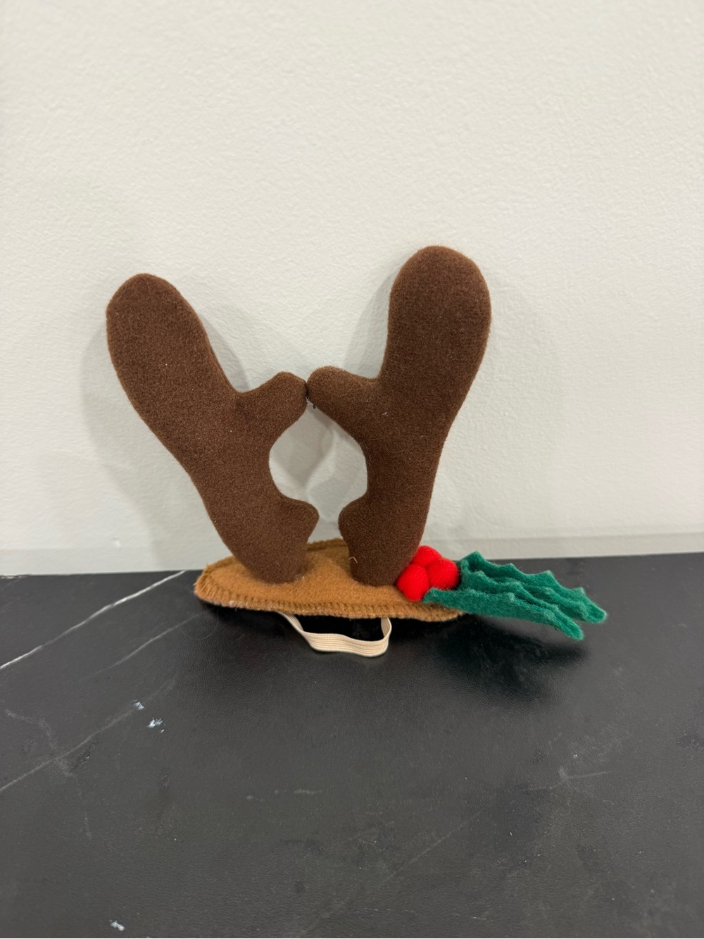 LN Papel pet dog cat Headband Christmas Reindeer Antlers Holly holiday